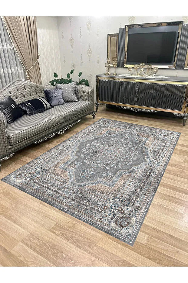 KEÇE-1079 – Makinede yıkanabilir, Kaymaz taban, Dijital baskı halı