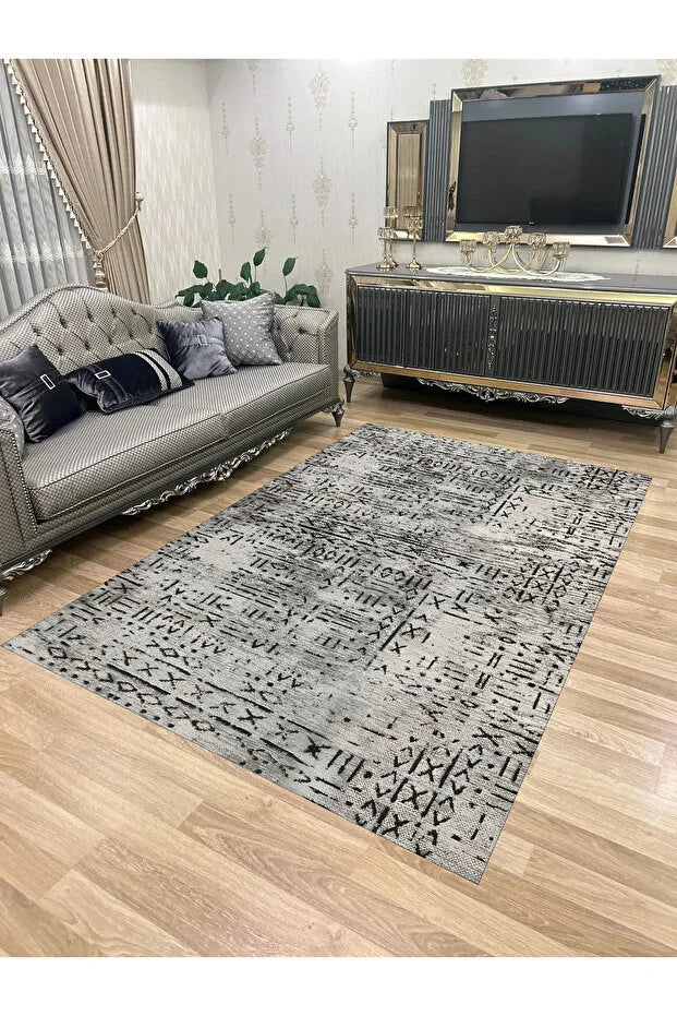 KEÇE-1111 – Makinede yıkanabilir, Kaymaz taban, Dijital baskı halı