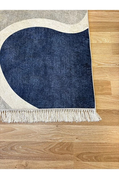KEÇE-1136 – Makinede yıkanabilir, Kaymaz taban, Dijital baskı halı