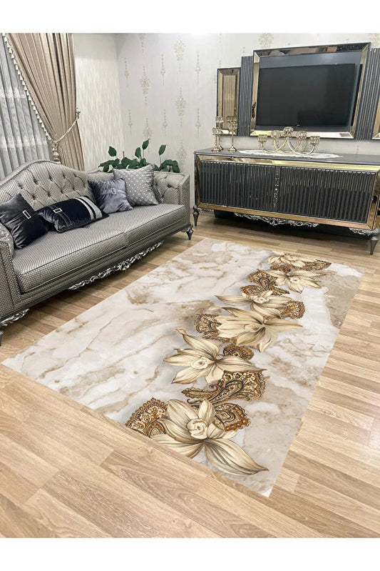KEÇE-1140 – Makinede yıkanabilir, Kaymaz taban, Dijital baskı halı