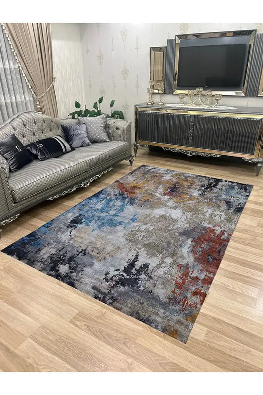 KEÇE-1236 – Makinede yıkanabilir, Kaymaz taban, Dijital baskı halı