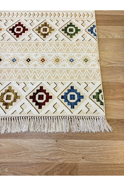 KEÇE-1241 – Makinede yıkanabilir, Kaymaz taban, Dijital baskı halı