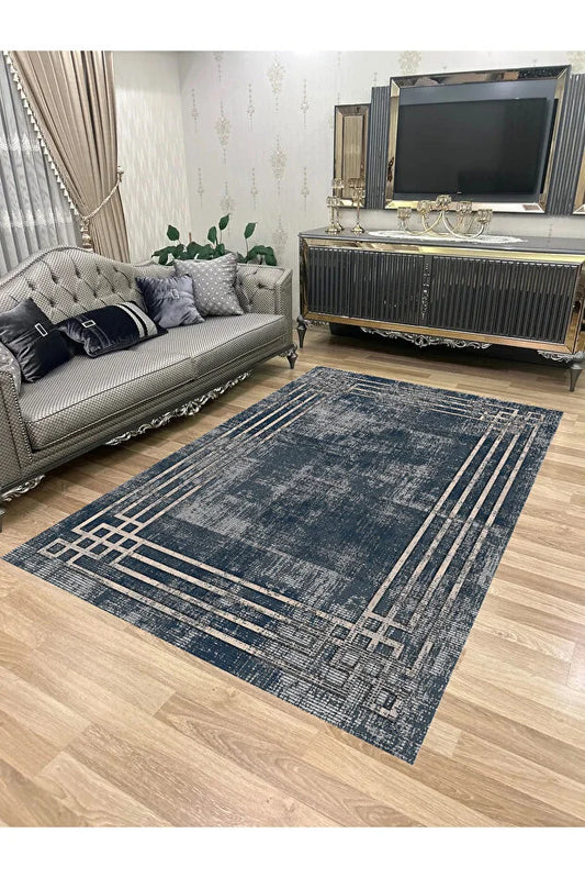 KEÇE-1247 – Makinede yıkanabilir, Kaymaz taban, Dijital baskı halı