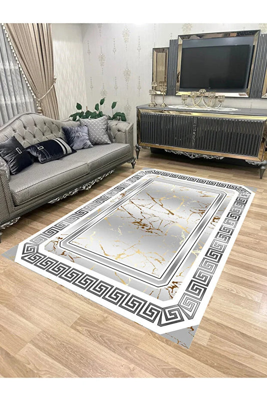 KEÇE-1334 – Makinede yıkanabilir, Kaymaz taban, Dijital baskı halı