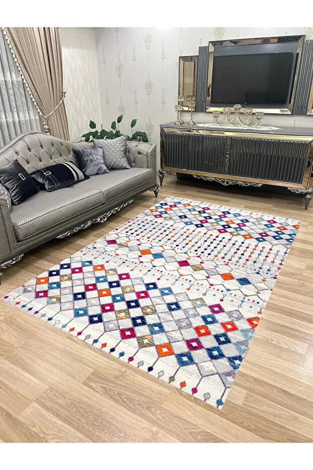 KEÇE-HATTUŞA – Makinede yıkanabilir, Kaymaz taban, Dijital baskı halı