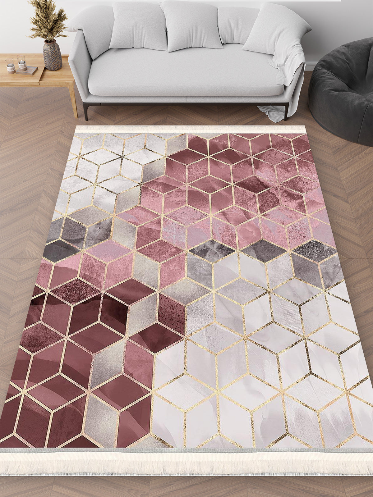 MD-0033M – Makinede yıkanabilir, Kaymaz taban, Dijital baskı halı