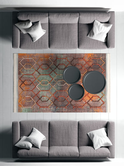 MD-0041H – Makinede yıkanabilir, Kaymaz taban, Dijital baskı halı