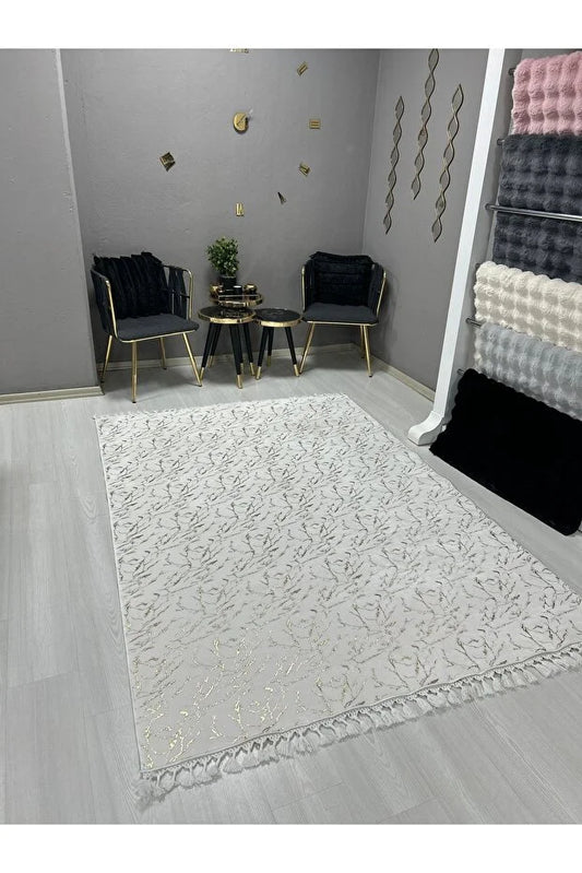 TR2023-BEYAZGOLDSİM – Makinede yıkanabilir, Kaymaz taban, Dijital baskı halı